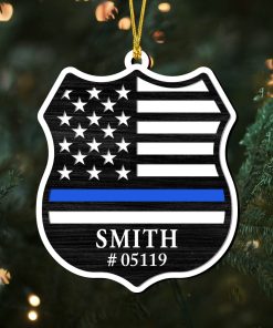 Custom Police Ornament, Police Badge Ornament, Fire Fighter Onament